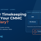 What does being inside the CMMC boundary mean for timekeeping.